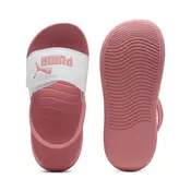 PUMA Popcat 20 Backstrap Kids Sandals, Shoes, White/Wild Pink/Wild Pink, 32