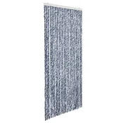Vidaxl Zavesa proti mrčesu iz šenilje 100x220 cm modra, bela, srebrna