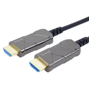PremiumCord Ultra High Speed HDMI 2.1 optični kabel 8K@60Hz, pozlačen 20 m