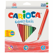 24-delni komplet trikotnih barvnih svinčnikov - Carioca