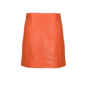 FREAKY NATION Krilo  Leather Mini Skirt  oranžna