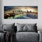 Wallity Dekorativna slika na platnu, 30x80cm, Šarena