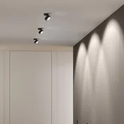 Top Light Puk Mini Move LED, prozorna leča, črna mat/krom - Dnevna soba/jedilnica - Dizajn - črna mat, krom, prozorna - Kovina