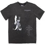 2Pac Photo Cross Charcoal Grey L Majica