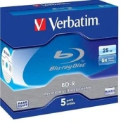VERBATIM BD-R SL DataLife 25GB, 6x, ohišje za biser 5 kosov