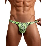 SuperLove Wild Snakeskin Men Thong 231 Green L