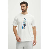 Pamucna majica New Balance za muškarce, boja: bež, s tiskom, MT41577SST