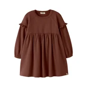 LilAtelier Obleka NMFTHORO temno rjava