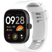 GS Silikonski pašček za Xiaomi Redmi Watch 4/Xiaomi Smart Band 8 Pro/Xiaomi Smart Band 9 Pro, bel