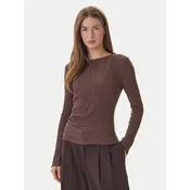 ONLY Bluza Ella 15368469 Rjava Slim Fit