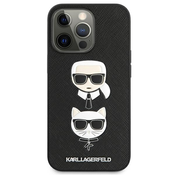Karl Lagerfeld KLHCP13LSAKICKCBK iPhone 13 Pro / 13  6,1 black hardcase Saffiano Karl  Choupette (KLHCP13LSAKICKCBK)