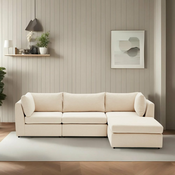 ATELIER DEL SOFA Ugaona garnitura Mottona Corner Sofa v2 Cream