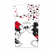 JERRY FABRICS Platno Mickey in Minnie Love 04 Bombaž, 140/200, 70/90 cm