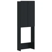 vidaXL Kabineta za stranišče ZWOLLE Črna 66 x 25,5 x 190 cm
