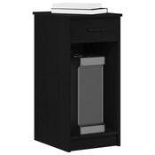 Tower stalak za racunalo s ladicom crni 35x45x77 cm