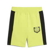 Mens Puma Active Sports Graphic Sweat Shorts Youth, Yellow, Size 5-6Y, Clothing