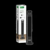 Ventilator stolpni Green Tech 50W, 31, višina 78,5 cm, črn