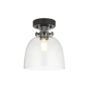 Endon 99106 - Stropno svetlo URBAN 1xE27/10W/230V crna/prozirna