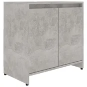 Vidaxl Kopalniška omarica betonsko siva 60x33x61 cm iverna plošča