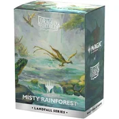 Dragon Shield Standard Licensed Dual Art Sleeves - Magic The Gathering Landfall Series - Misty Rainforest