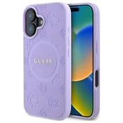 Guess GUESS HARDCASE ZA IPHONE 16 PLUS ZA MAGSAFE SAFFIANO PONY CLASSIC LOGO