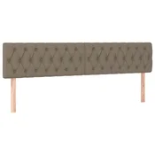 Vidaxl Posteljno vzglavje taupe 180x7x78/88 cm blago