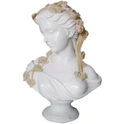 Casa Padrino luxury Art Nouveau marble decorative bust lady white/beige H. 65 cm