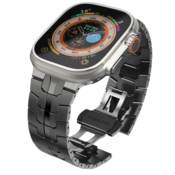Infostyle Pašček za Apple Watch 1/2/3/4/5/6/7/8/9/SE/SE 2/Ultra/Ultra 2 (42/44/45/49mm), črna