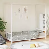 Vidaxl vidaXL Otroški posteljni okvir bel 90x200 cm borov les