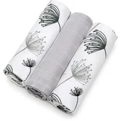 T-TOMI TETRA Cloth Diapers HIGH QUALITY plenice iz blaga Dandelions 70x70 cm 3 kos