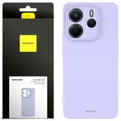 shumee Silikonski ovitek SC 30 za Redmi Note 14 4G svetlo vijoličen