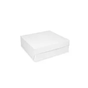 WIMEX s.r.o. Škatla za torto (PAP) bele barve 18 x 18 x 9 cm [50 kosov]