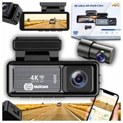 shumee 4K WiFi GPS G-senzor Video snemalnik M6 avtomobilska kamera z zadnjo kamero