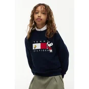Tommy Hilfiger pulover otroški bombažen x Peanuts