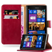Cadorabo Cadorabo Case, združljiv z Nokia v vino rdeči - zaščitni pokrov z magnetnim zapiranjem, stoječo funkcijo in režo za kartico, (20569131)