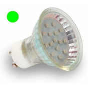 LED žarnica – sijalka GU10 1W zelena