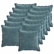 Vidaxl Prevleka za blazino 12 kos HOUTEN Modra 45 x 45 cm
