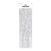 Angelski lasje za božično drevo – srebrni 33 x 50 cm