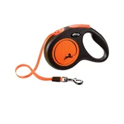 FLEXI Povodac za pse New Neon Tape M, 5m, Do 25 kg, Narandžasti