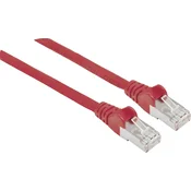 Intellinet Intellinet 740821 RJ45 omrežni kabel\, Patch kabel CAT 6a S/FTP 2.00 m rdeča zaščita iz folije\, pletena zaščita\, zaščiten\, brez halogena 1 kos, (20417893)