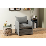 ATELIER DEL SOFA Fotelja na razvlacenje Saga Single Light Grey