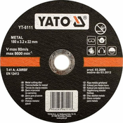 YATO Kovinsko kolo 230 x 22 x 2,0 mm