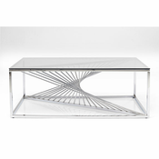 Meblo Trade Stolic Laser Silver-Clear Blass 120x60 120x60x45h cm