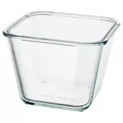 IKEA 365+ Posuda za hranu, kvadrat/staklo, 1.2 l