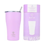 shumee 500 ml termo skodelica z vijolično sivko