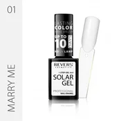 REVERS Revers Solar Gel 01 Marry Me - bel gel lak brez svetilke 12 ml
