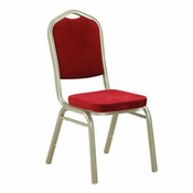 KONDELA Konferenčni stol Zina 2 New - bordo/šampanjec