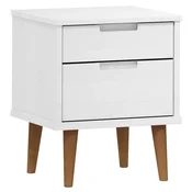 Vidaxl Nočna omarica MOLDE 40x35x48 cm trdna borovina