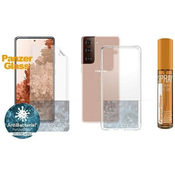 PanzerGlass Sam S21+ ClearCase + Spray 30ml (B7260)