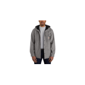 RAIN DEFENDER® RELAXED FIT HEAVYWEIGHT HOODED SHIRT JACKET 105022 bl.heatherRAIN DEFENDER® RELAXED FIT HEAVYWEIGHT HOODED SHIRT JACKET 105022 bl.heather